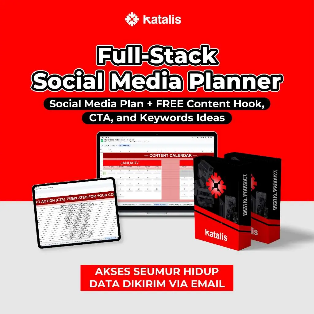 Cover Produk Digital Kelas Katalis - Full-Stack Social Media Planner.
