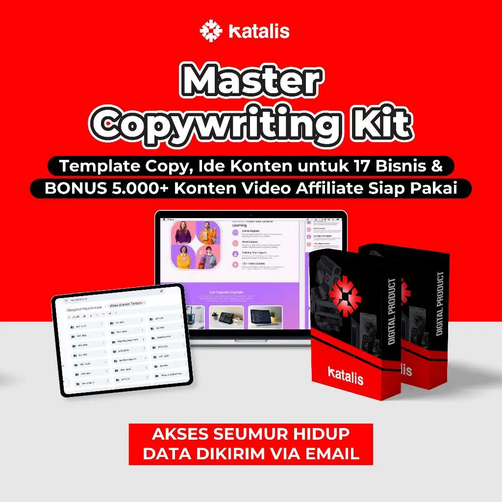 Cover Produk Digital Kelas Katalis - Master Copywriting Kit.
