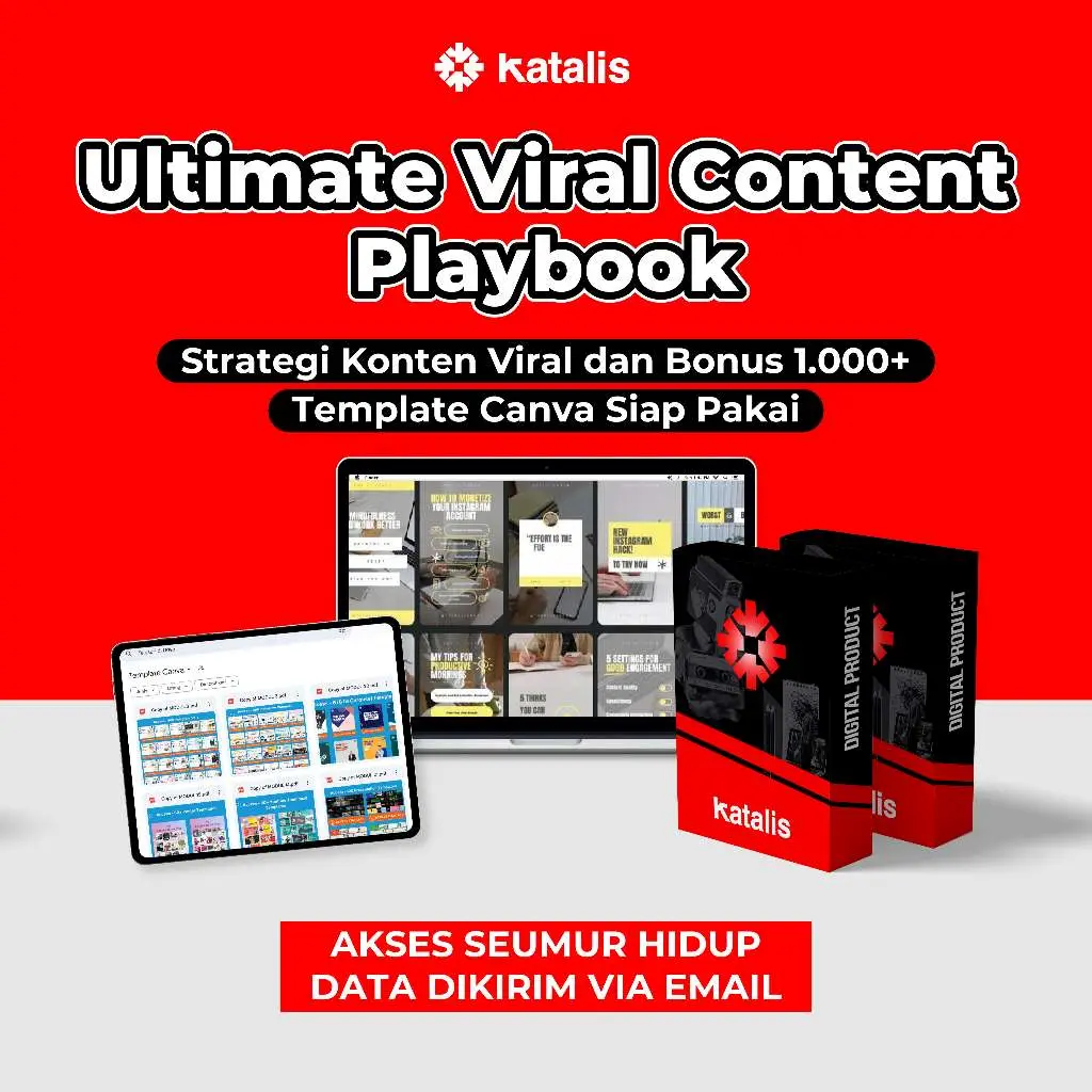 Cover Produk Digital Kelas Katalis - Ultimate Viral Content Playbook.